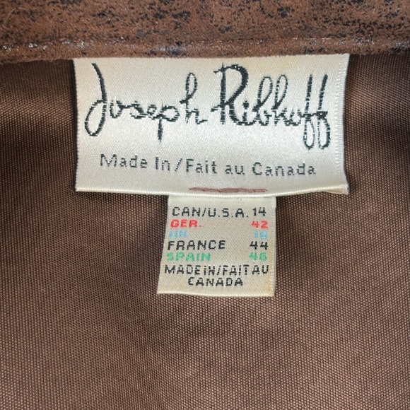 Joseph Ribkoff FABULOUS FRINGE Faux Leather Beaded Fringe Trimmed Jacket Size 14 - Picture 3 of 12